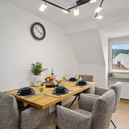 Modernes Appartementhaus Mit Self-Checkin Im Herzen Der Stadt Bad Kissingen Kamer foto