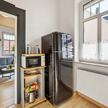Modernes Appartementhaus Mit Self-Checkin Im Herzen Der Stadt Bad Kissingen Kamer foto
